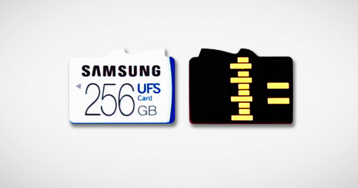 samsung UFS memory card