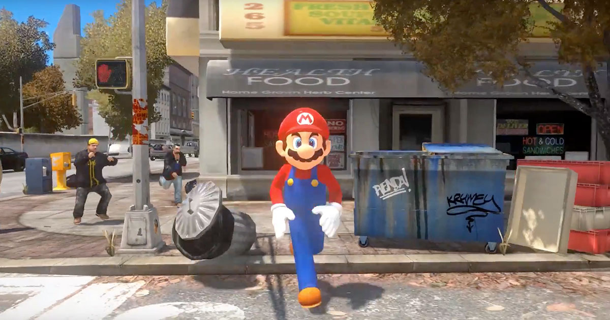 Super Mario Odyssey GTA V