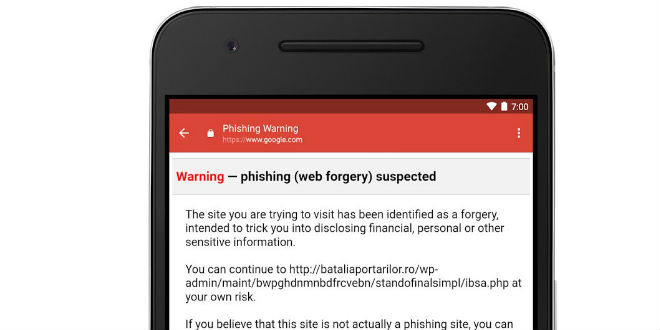 gmail android phishing