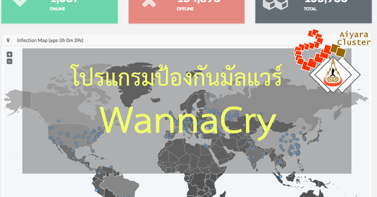 มหาวิทยาลัยเทคโนโลยีสุรนารี แจกฟรีโปรแกรมป้องกันแรนซัมแวร์ WannaCry