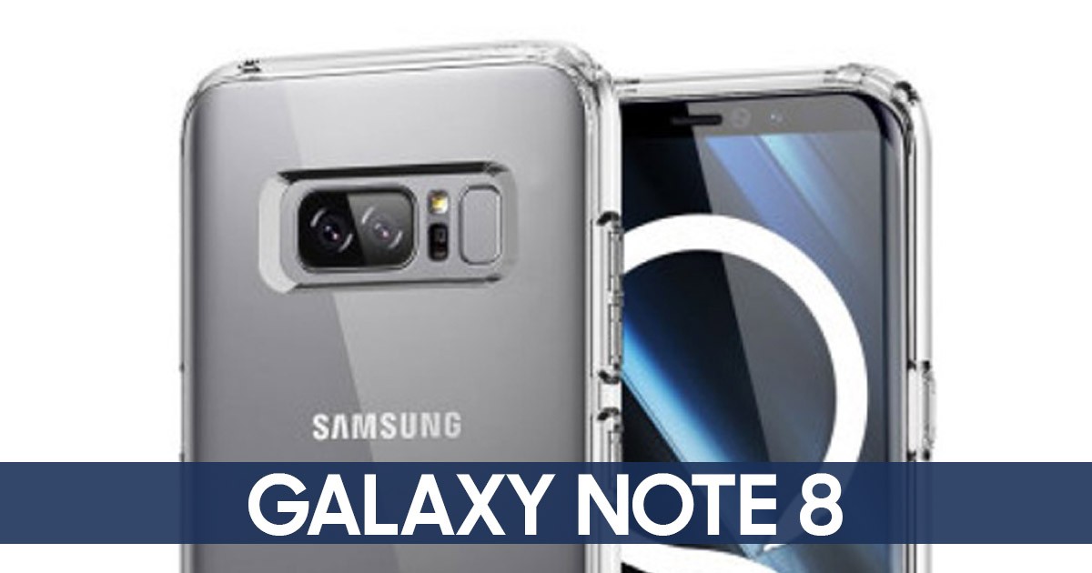 ภาพหลุด Samsung Galaxy Note 8 Olixar case leak
