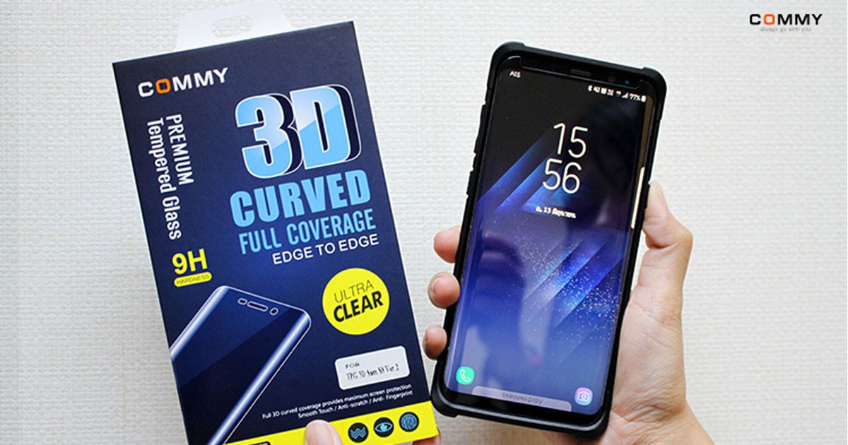 Samsung Galaxy S8 และ S8+ กระจกกันรอย TPG 3D Version 2