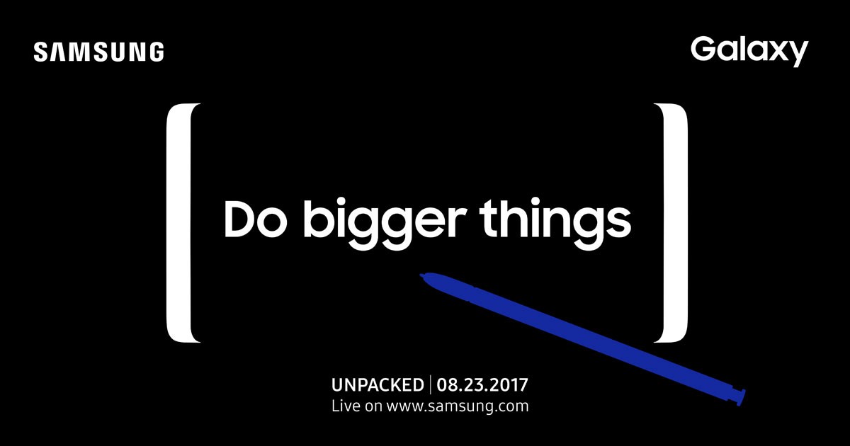ซัมซุงประกาศจัดงาน Galaxy Unpacked เปิดตัว Galaxy Note 8 23 ส.ค.นี้