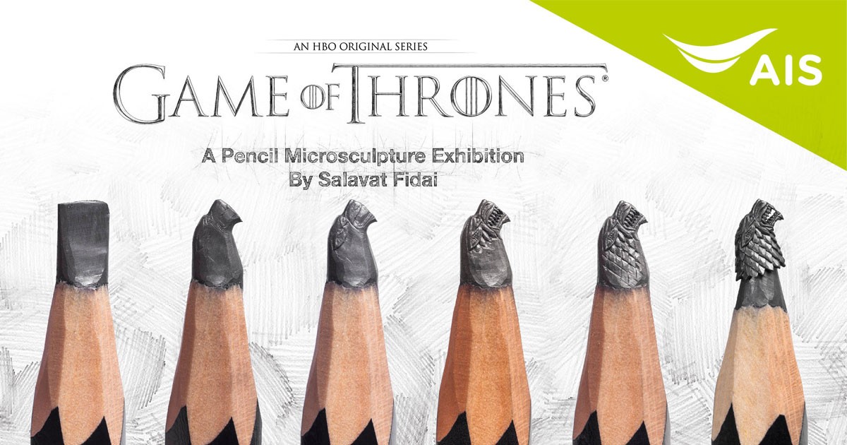 Game of Thrones A Pencil Microsculpture in Bangkok