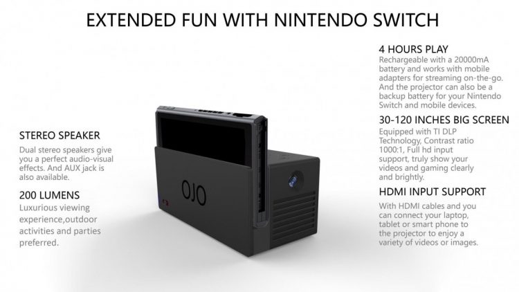 OJO Projector Nintendo Switch