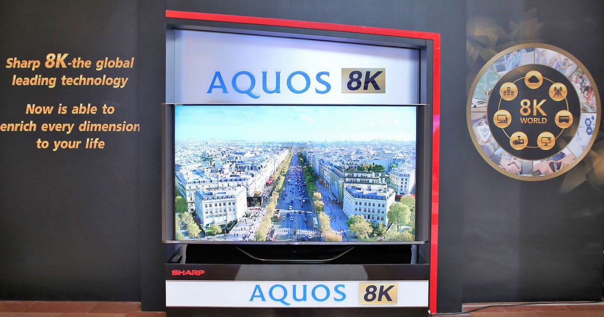 Sharp เปิดตัว AQUOS 8K TV คมชัด มากกว่า Full HD ถึง 16 เท่า