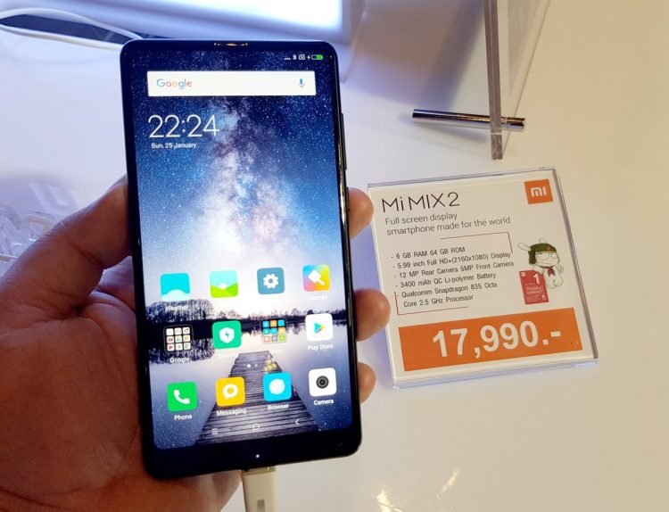ราคา Xiaomi Mi MIX 2 ในไทย 17990 บาท