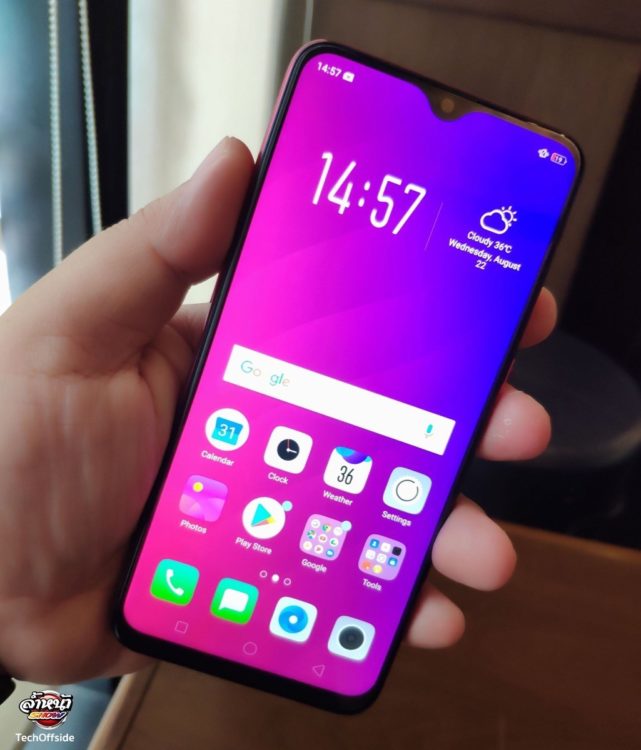 รีวิว OPPO F9 ราคา Lazada Shopee