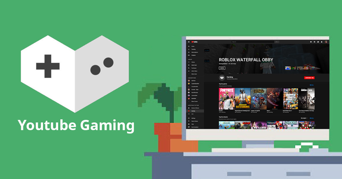 Youtube Gaming สามารถเขาถงไดทางหนาหลกของ Youtube ไดแลว - roblox obby on youtube