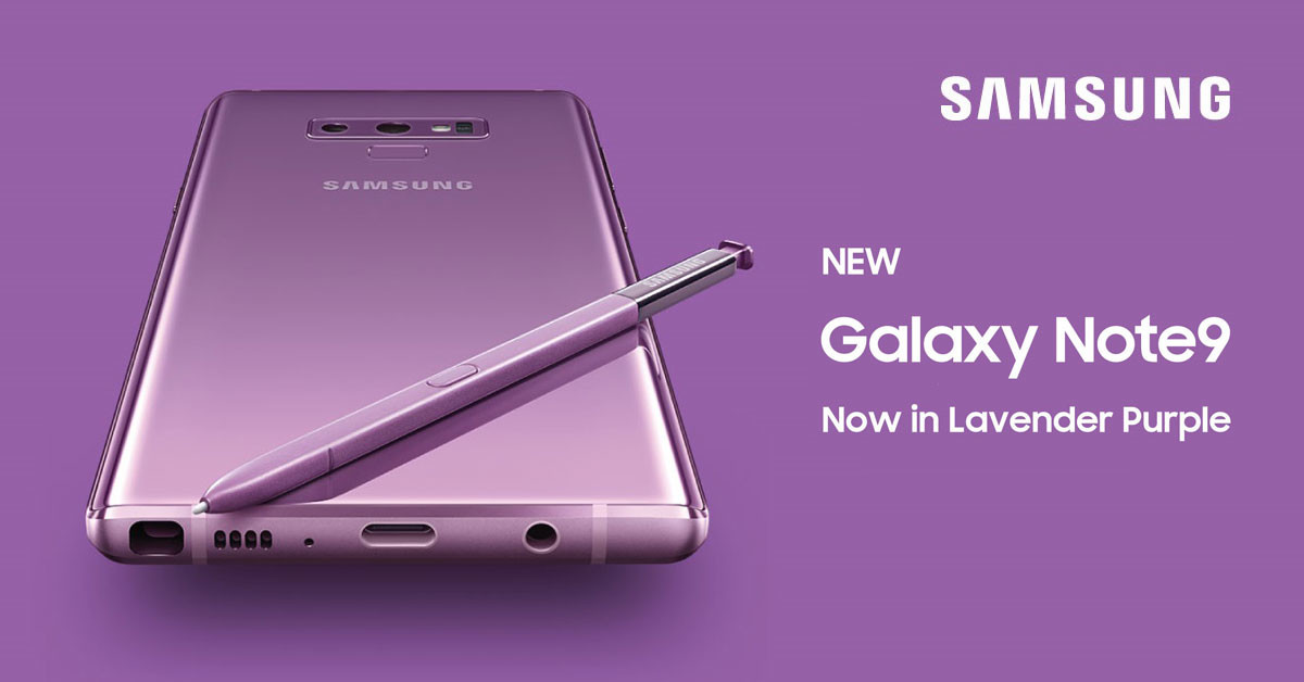Samsung Galaxy Note9 Lavender Purple