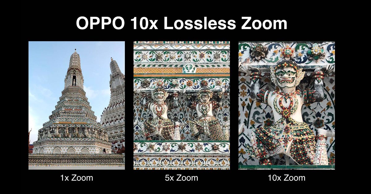 OPPO 10x lossless zoom
