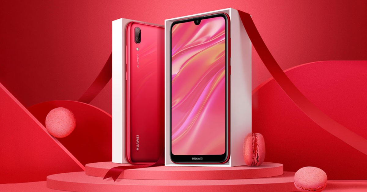 HUAWEI Y7 Pro 2019 สีใหม่ Coral Red