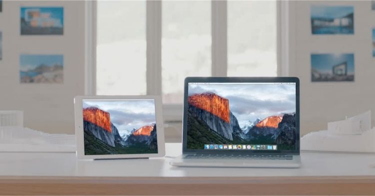 macOS 10.15 sidecar feature share screen iPad