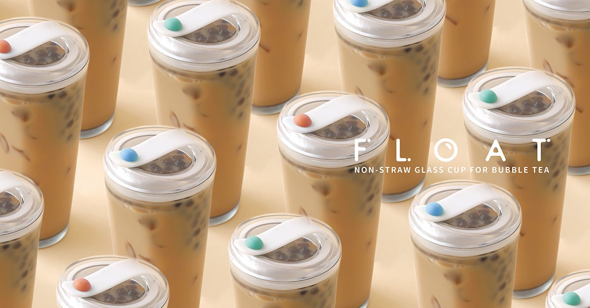 FLOAT：Non-Straw Glass Cup For Bubble Tea ชานมไข่มุก