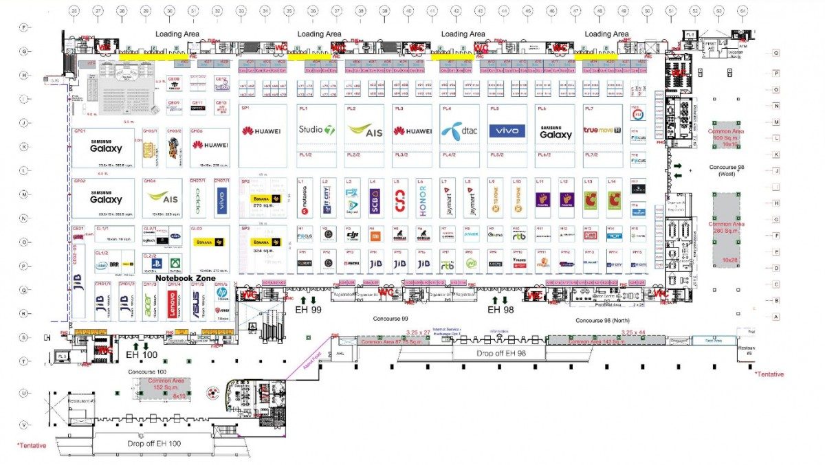 Thailand Mobile Expo 2019 Floor plan