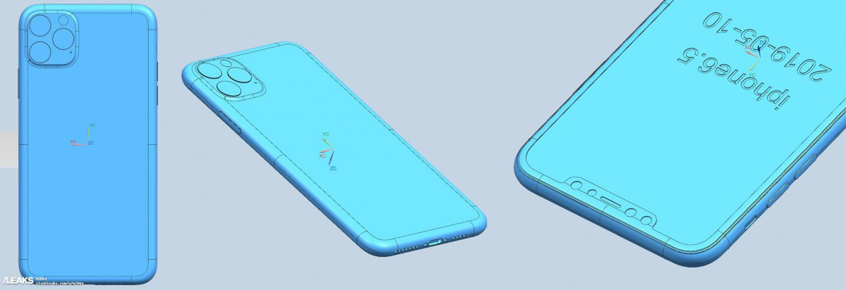 new render CAD iPhone 2019 Family