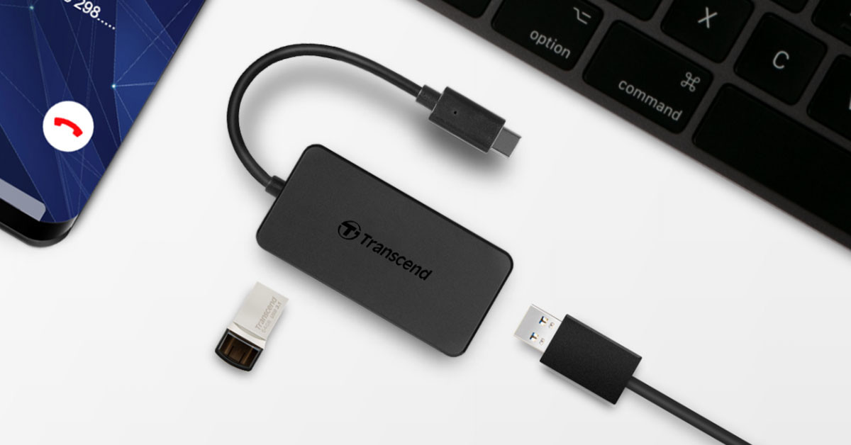 Transcend HUB2C USB Type-C 4-Port Hub