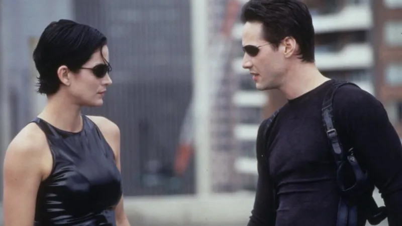 Keanu Reeves and Carrie Anne-Moss The Matrix 4