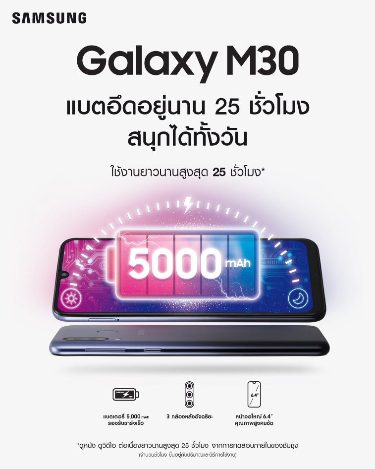 Samsung Galaxy M30 ราคา 6990 บาท