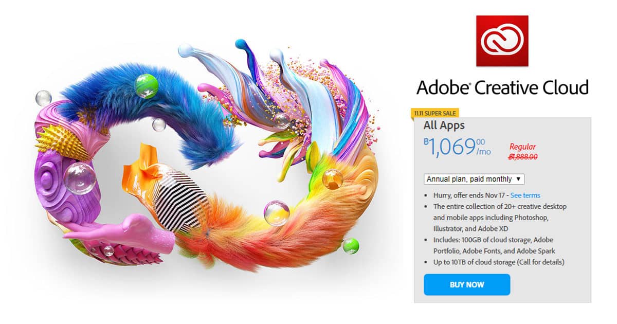 Adobe Creative Cloud ลดราคา