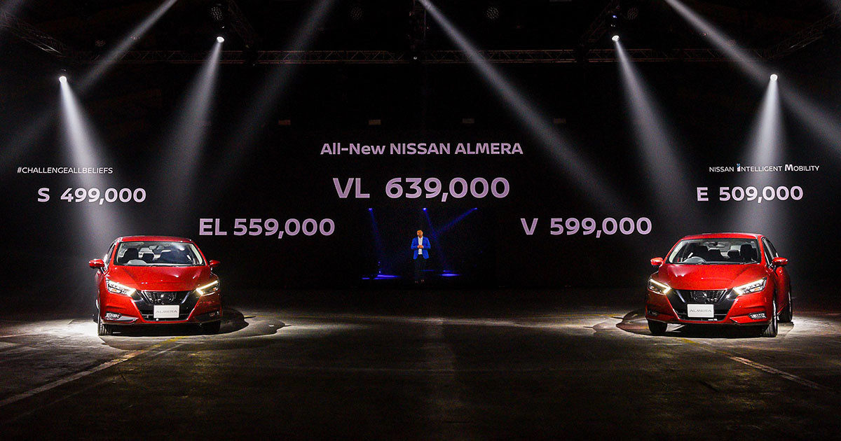 Nissan Almera ใหม่ เครื่อง 1.0L เทอร์โบ เปิดราคาเริ่มต้น 499,000 บาท