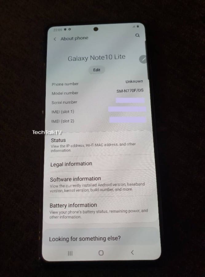 Samsung Galaxy Note 10 Lite