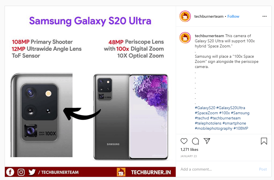 สเปค Samsung Galaxy S20