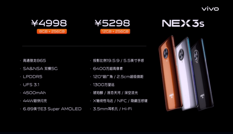 Vivo NEX 3S ราคา