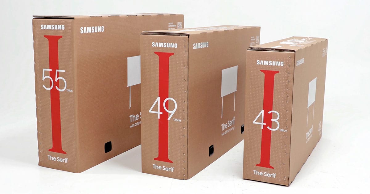 Samsung eco-packaging TV