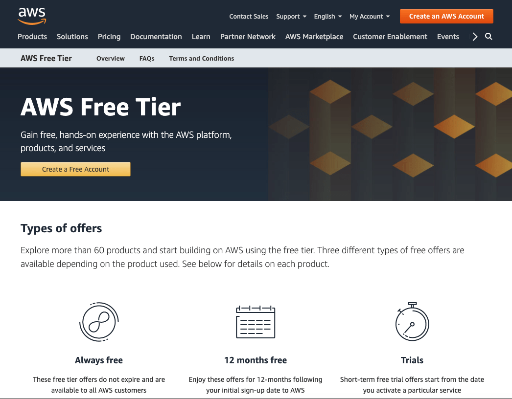 Amazon แนะนำ AWS Free Tier 