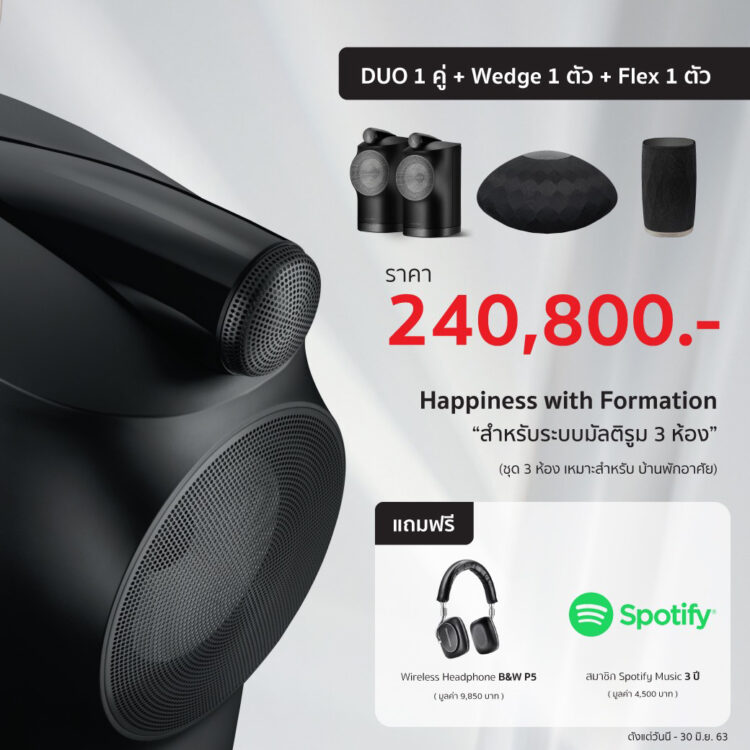 Spotify  new normal Bowers & Wilkins Series Formation Promotion