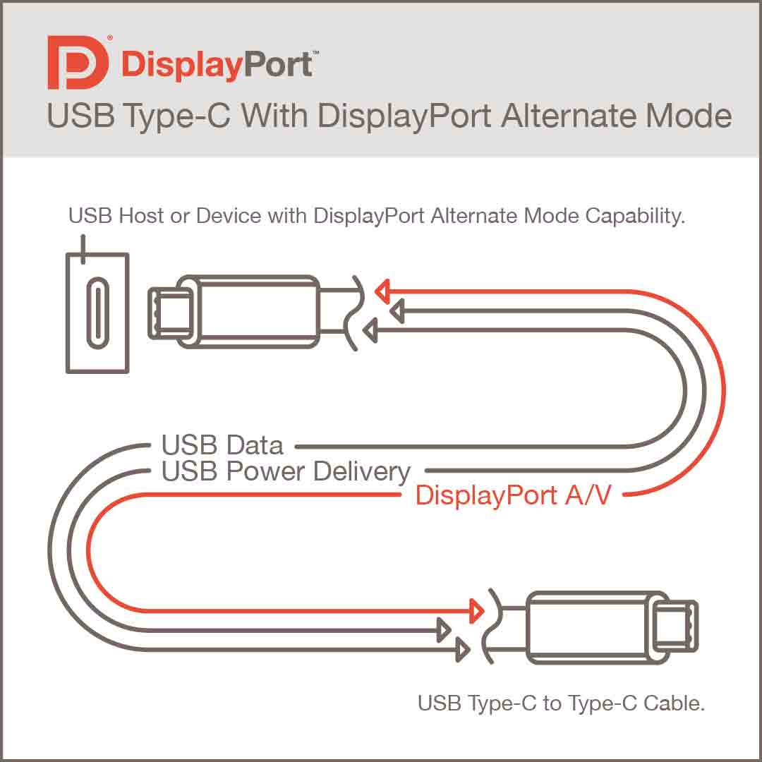 DisplayPort Alt Mode 2.0 support 16K over USB-C