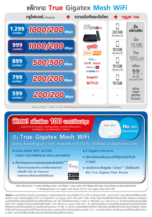 WiFi Dead Zone Gigatex Mesh WiFi  True