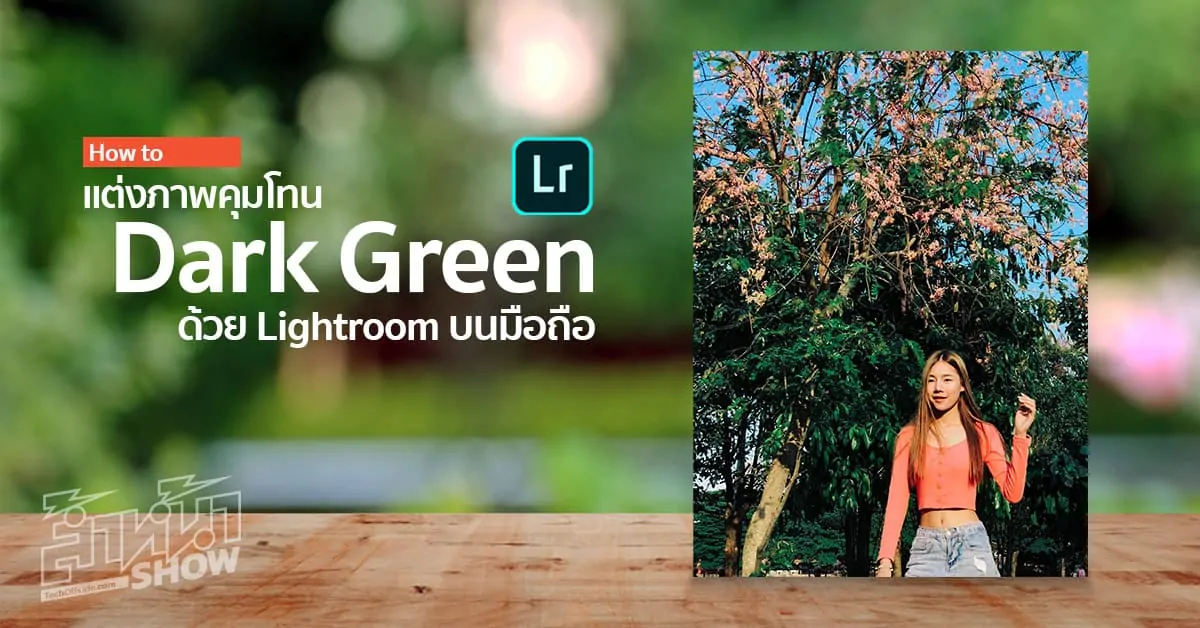 วิธีแต่งรูป คุมโทน แบบ Dark Green สไตล์ Hipster ง่ายๆ ด้วย Adobe Lightroom