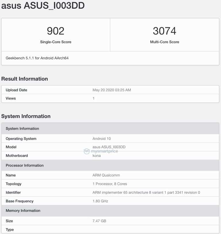 ASUS ROG Phone 3 RAM 12GB