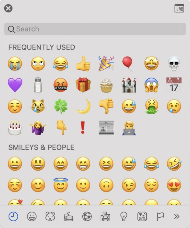 apple search emoji ios 14