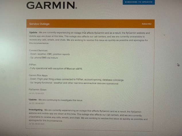 Garmin Service down after ransomware attack