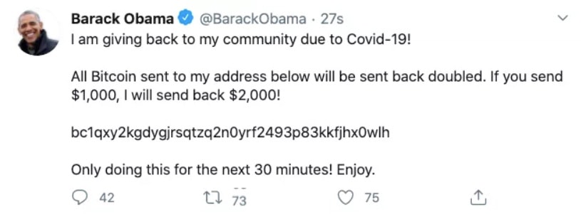Obama Twitter Hacked
