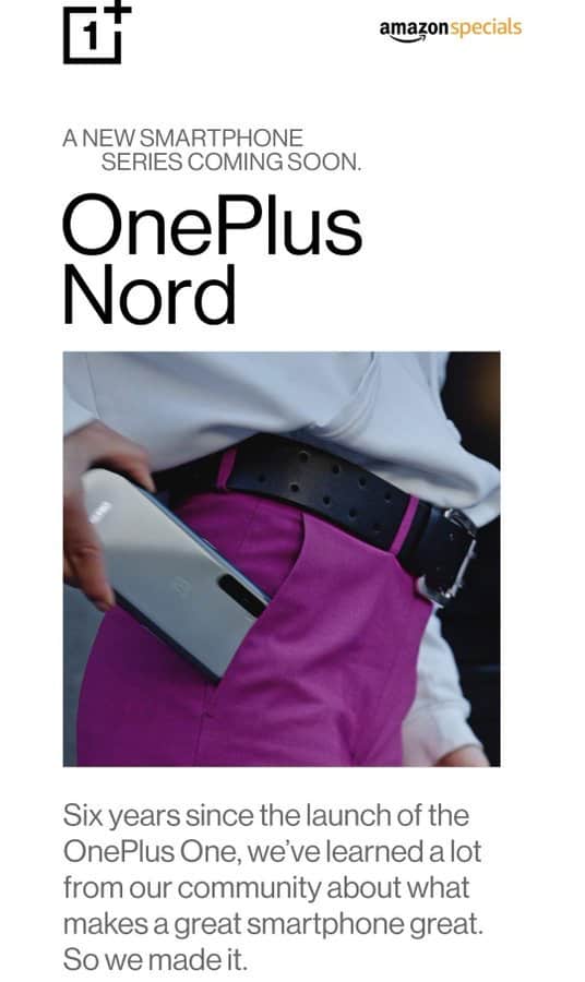 OnePlus Nord on Amazon India