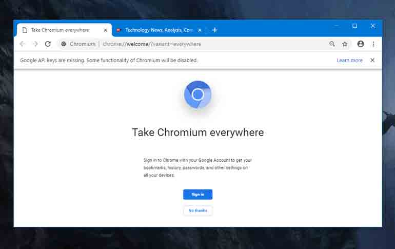 Microsoft Edge Chrome