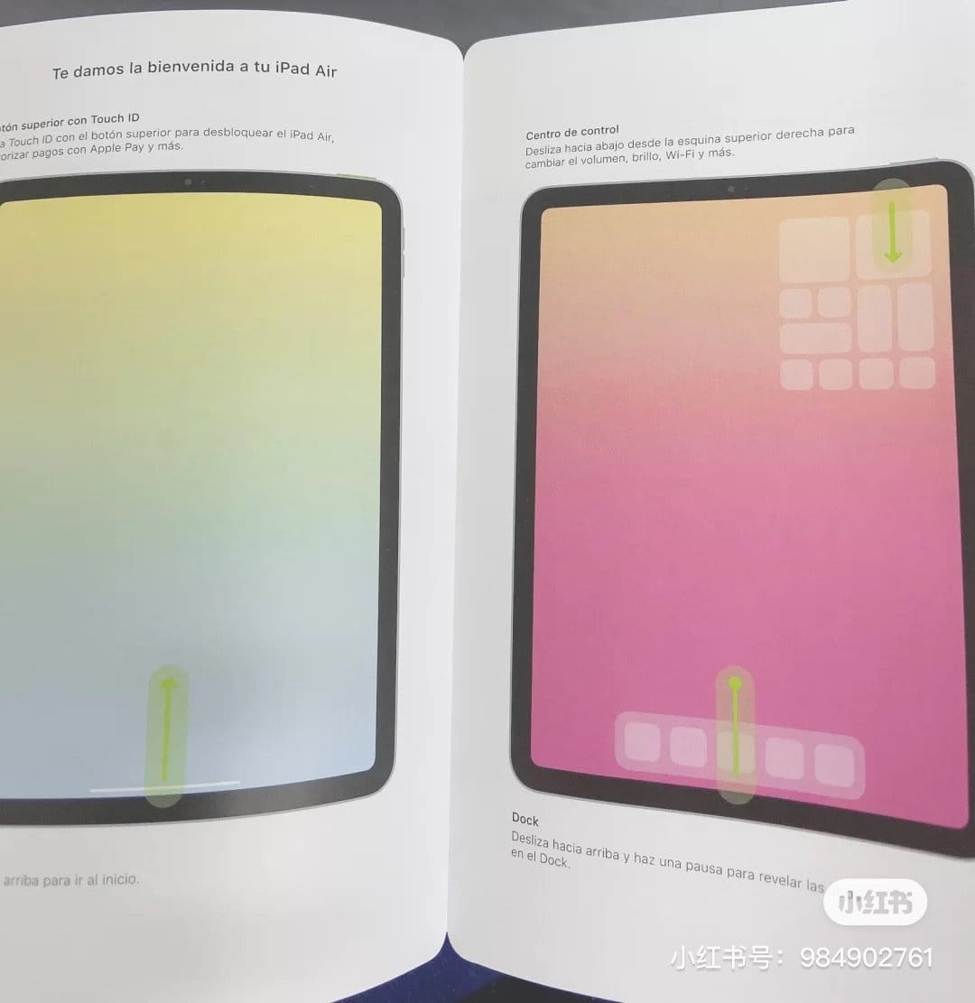 Leaked iPad Air 4 Manual