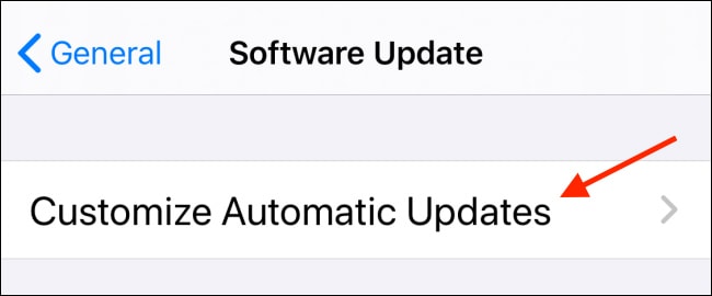 iOS 13.6 Customize Automatic Updates