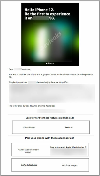 apple iphone 12 promo email