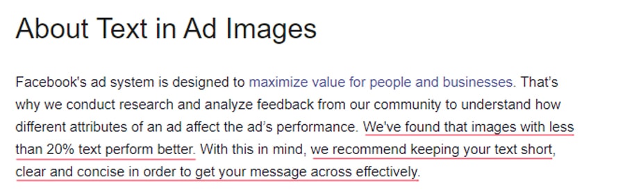 Facebook Ads Text Restrictions 