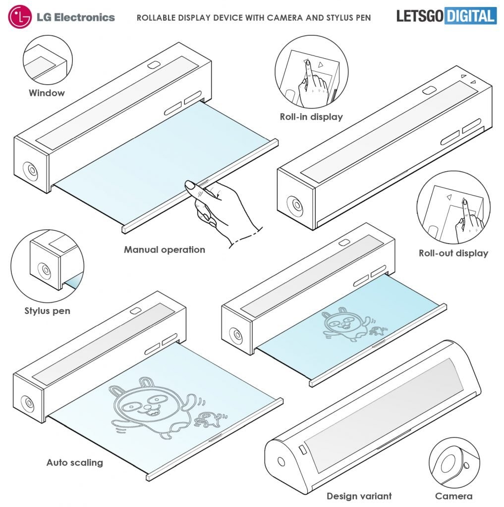 LG patents unique device rollable OLED display