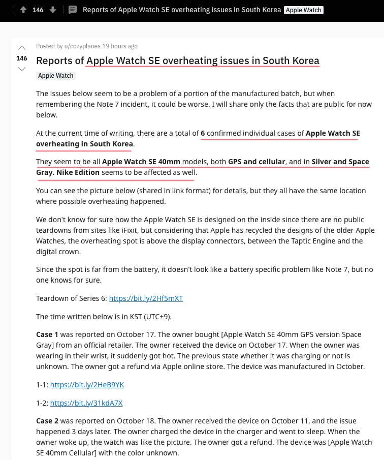 Apple Watch SE overheat issue