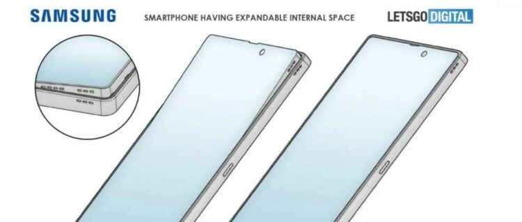 Samsung patents Smartphone Flexible Display Pop-up Speaker