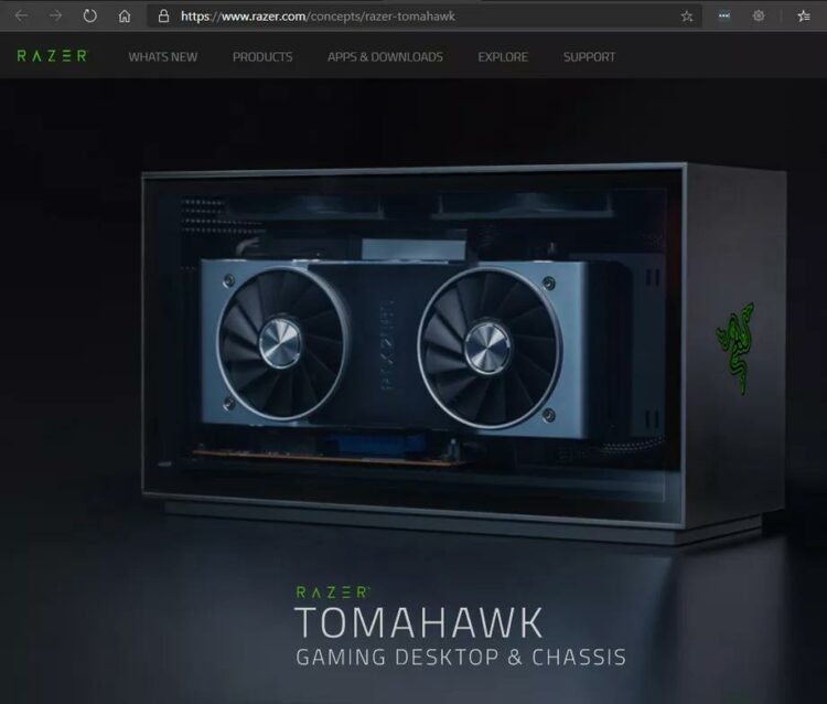Razer latest Tomahawk PC cases