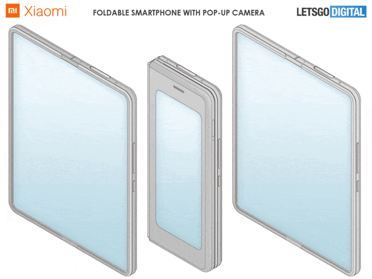 Xiaomi foldable pop-up camera