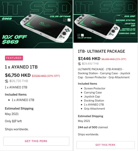 AYA NEO Ryzen 5 handheld game